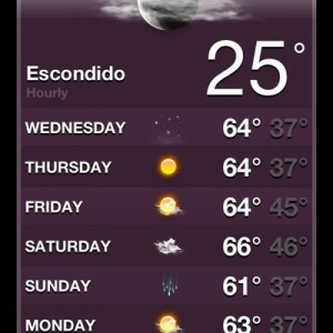 Pretty cold for this part of Cali.