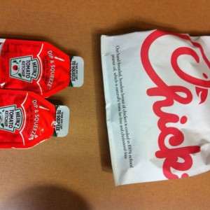 I wish all fast food places would do ketchup like this
