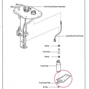 Fuel pump filter