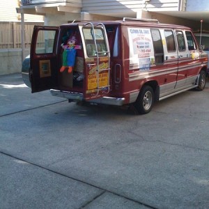 Scary clown van