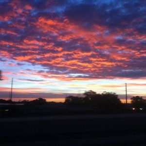 Awesome sunrise on the way to work
