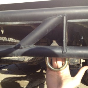 Would this be an alright place to weld a tow hook?