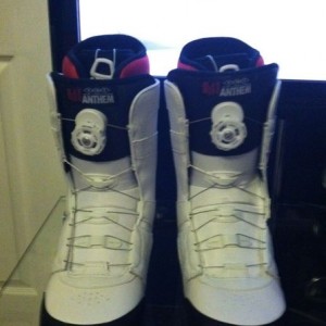 Fat. New snowboard boots.