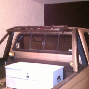 Light bar folded down