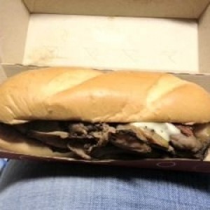 Bacon cheddar Angus from Arby's