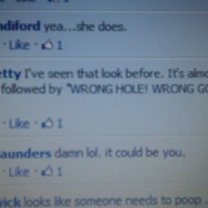 :rofl: one of my friends posted up a pic of a girl she saw at Tue bar the o