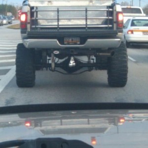Classy. Double stacked blocks and chrome nuts