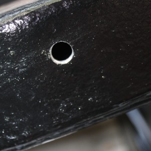 enlarged drain hole 1/4" to 7/16"