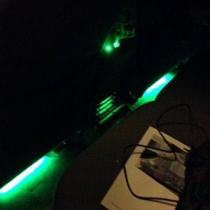 LED project rear cupholder and console vent