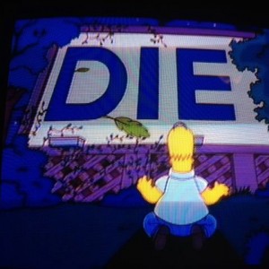 Chilling out with some older Simpsons episodes.