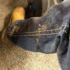 Yeah my day just got that much worse, rain+late to class+stepping in a mud 
