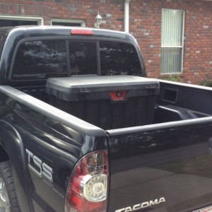 Uncle gave me this tool box.... Didn't bolt it down yet or anything. S