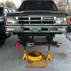 Rebuilding the front axle