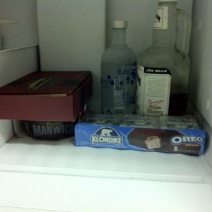Wow the freezer is empty