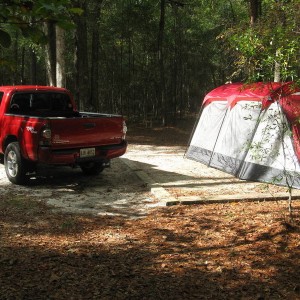 Camping at Magnolia Springs, GA