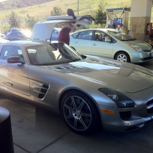 At Costco. Some 80 year old driving it. Shame.