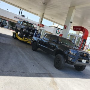 Towing the new toy
