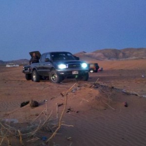the first time i took my tacoma out ofthe road