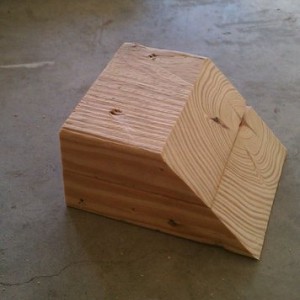 Free wood = instant wheel chocks