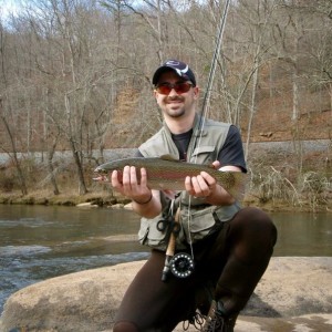 My 19.5" rainbow. Again on a spinner, not the fly, unfortunately.