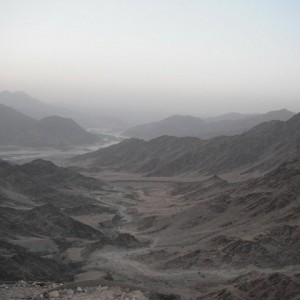 Looking out to a valley