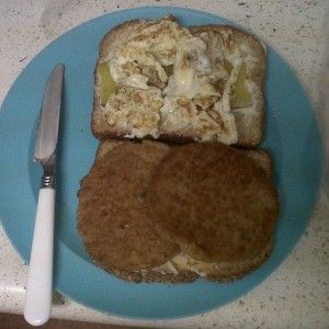 I heard putting egg on burger/sandwiches is pretty good, I'll keep you