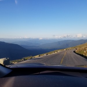 Driving down Mt. Washington