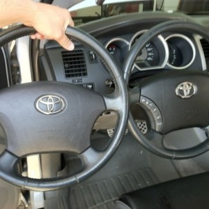 Steering wheel controls added....just need a new clockspring to make them w