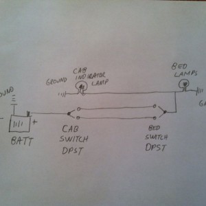 Bed lights diagram schematic