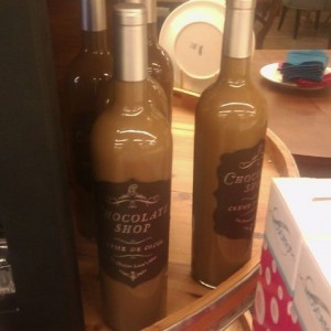 Chocolate flavored wine.
