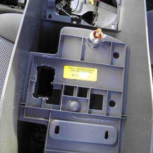 Bottom of the console