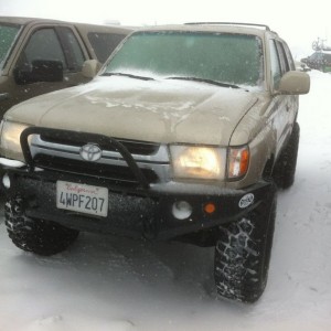The first time I've had a sheet of ice on my Runner! :laugh: