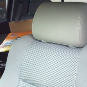 front of headrest monitor