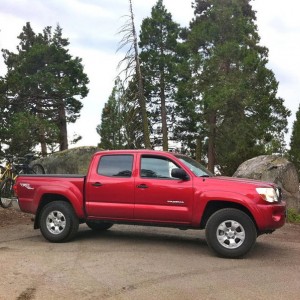 Mountain biking out at Hume