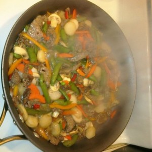 Simple beef stir fry