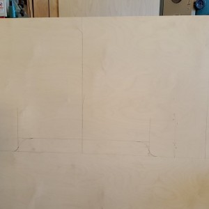 A single piece of plywood