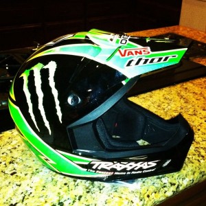 Son's new lid.