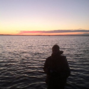 Sunset after an evening hunt