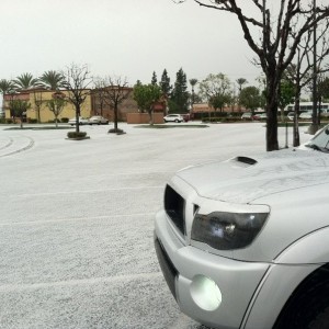 Almost looks like snow in Covina...