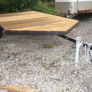Two Place Tilting Snowmobile Trailer