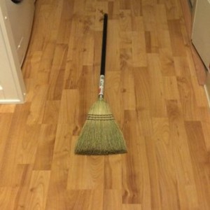 My broom died.