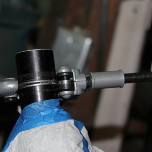 Steerer tube cut progress