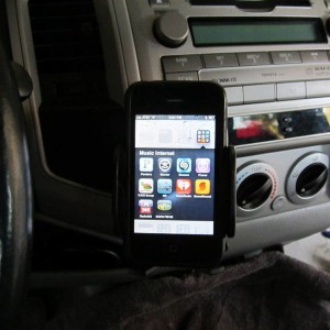 iPhone holder on the cheap