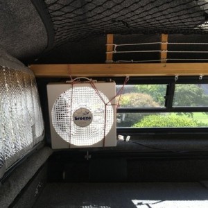 Window mounted 12v fan
