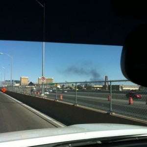 Big fire in north las Vegas
