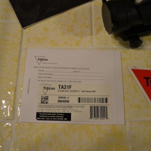 ACOG - serial number