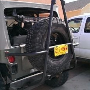 Tire carrier is finished.