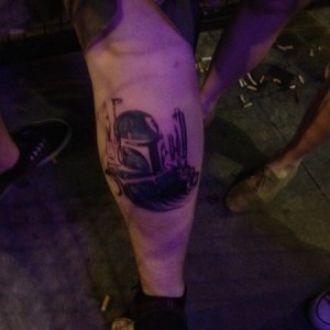 Yes, that's a Boba Fett tattoo