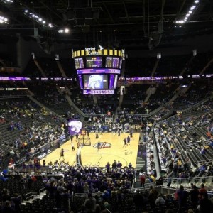 At the Big 12 tournament. Go Cats!
