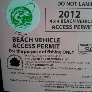 Woot 2012 beach permit